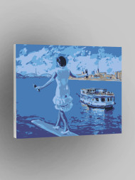 Картина по номерам &amp;quot;Девушка у воды&amp;quot;