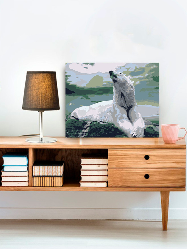 Raqamlar bo&amp;#039;yicha rasm &amp;quot;Oq ayiq&amp;quot;