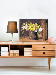 Картина по номерам &amp;quot;Цветы в ведре&amp;quot;