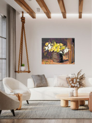 Картина по номерам &amp;quot;Цветы в ведре&amp;quot;