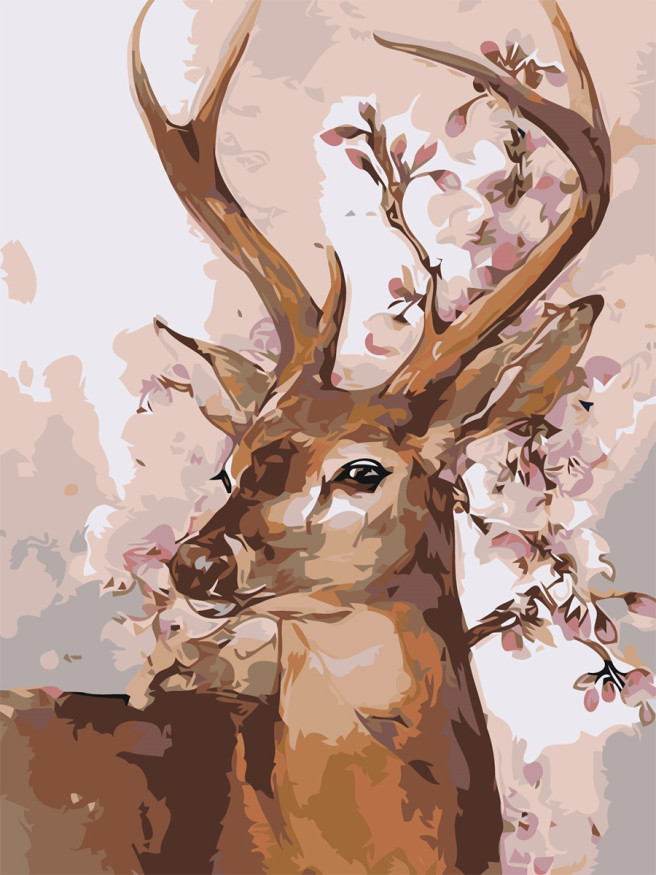 Картина по номерам &amp;quot;Красивый олень&amp;quot;