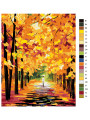 Картина по номерам &amp;quot;Улица осенью&amp;quot;