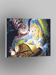 Raqamlar bo'yicha rasm "Alisa g'aroyibotlar mamlakatida"