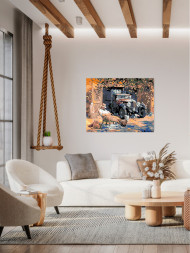 Картина по номерам &amp;quot;Спящий мужчина&amp;quot;