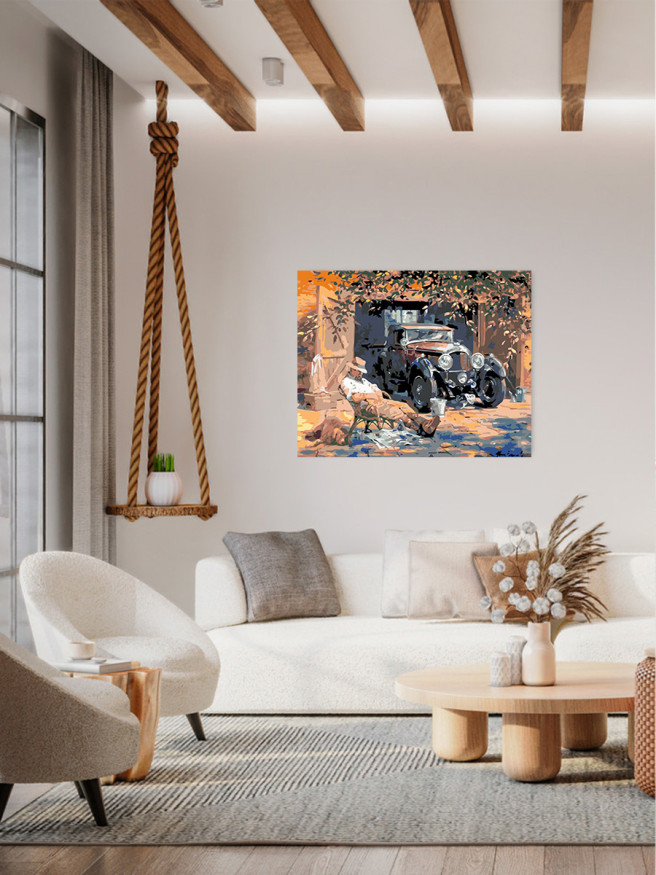 Картина по номерам &amp;quot;Спящий мужчина&amp;quot;