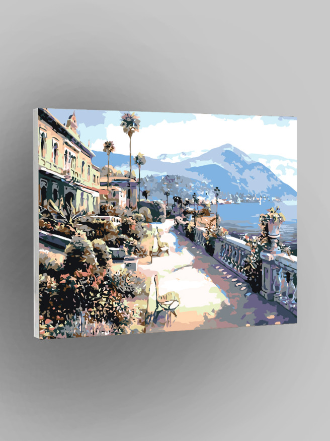 Картина по номерам &amp;quot;Прибрежные дома&amp;quot;