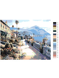 Картина по номерам &amp;quot;Прибрежные дома&amp;quot;