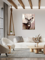 Raqamlar bo'yicha rasm "Elk"