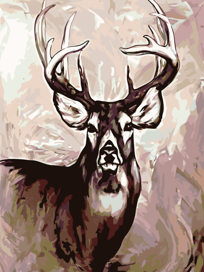 Raqamlar bo&amp;#039;yicha rasm &amp;quot;Elk&amp;quot;