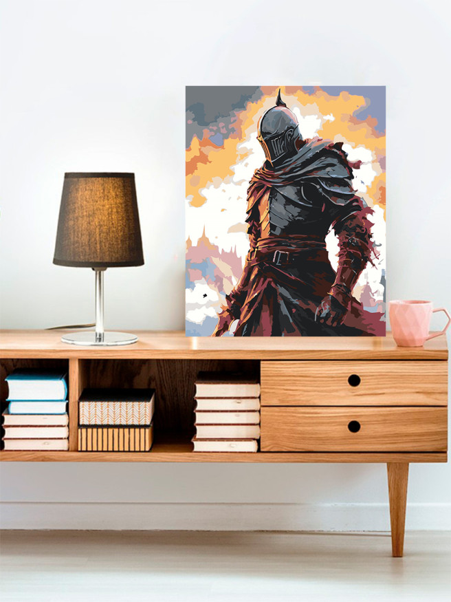 Картина по номерам &amp;quot;Воин в доспехах&amp;quot;