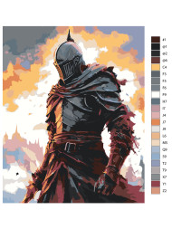 Картина по номерам &amp;quot;Воин в доспехах&amp;quot;