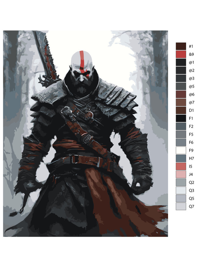 Raqamlar bo&amp;#039;yicha rasm &amp;quot;Ovchi&amp;quot;