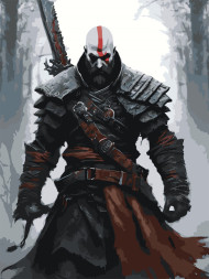 Raqamlar bo&#039;yicha rasm &quot;Ovchi&quot;