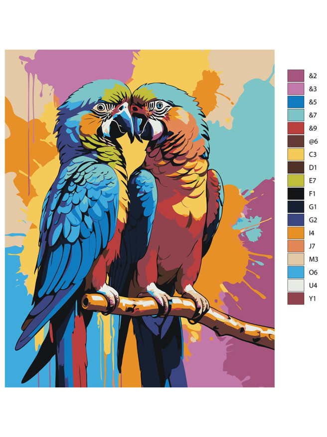 Raqamlar bo&amp;#039;yicha rasm &amp;quot;Gullardagi quyon&amp;quot;