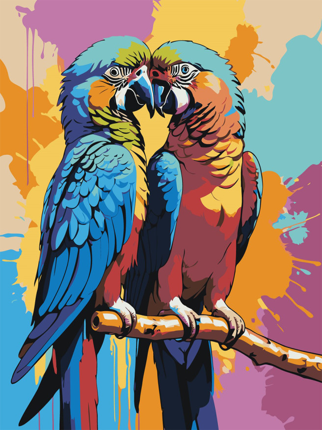 Raqamlar bo&amp;#039;yicha rasm &amp;quot;Gullardagi quyon&amp;quot;