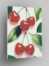 Картина по номерам &amp;quot;Сочная вишня&amp;quot;