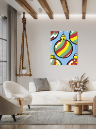 Картина по номерам &amp;quot;Новогодние шары&amp;quot;