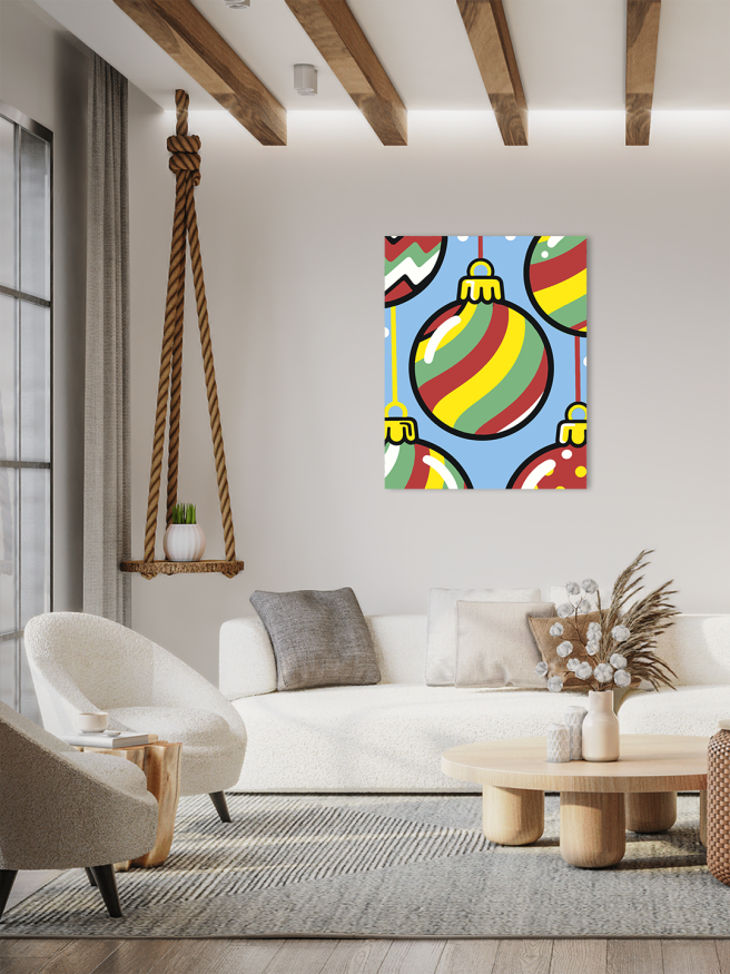 Картина по номерам &amp;quot;Новогодние шары&amp;quot;