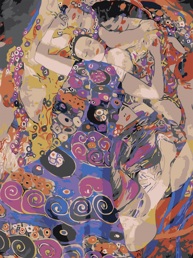 Raqamlar bo&amp;#039;yicha rasm &amp;quot;Gustav Klimt - Bokira qizlar&amp;quot;