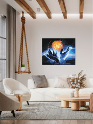 Картина по номерам &amp;quot;Солнце в руках&amp;quot;