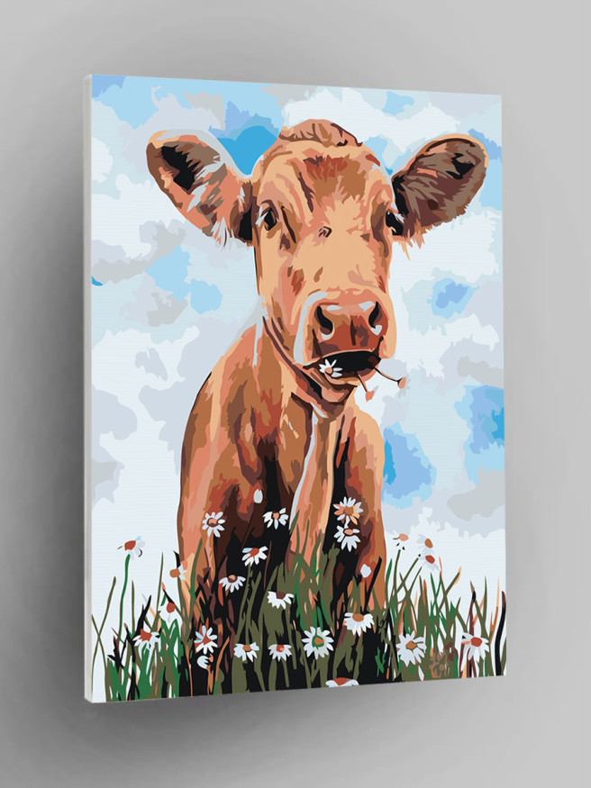 Raqamlar bo&amp;#039;yicha rasm &amp;quot;Yo&amp;#039;lda sigir&amp;quot;