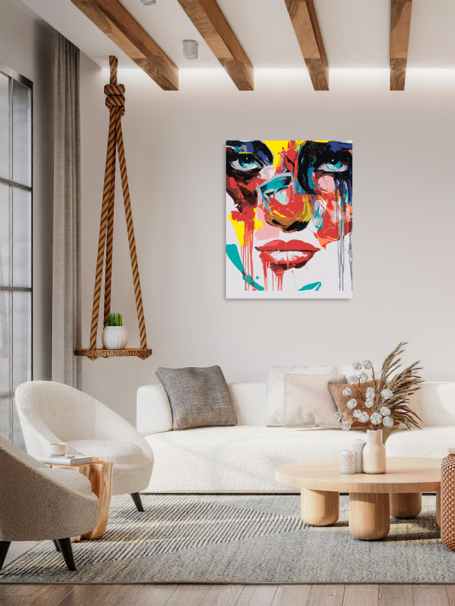 Raqamlar bo&amp;#039;yicha rasm &amp;quot;Bo&amp;#039;yoqlardan qilingan qiz&amp;quot;