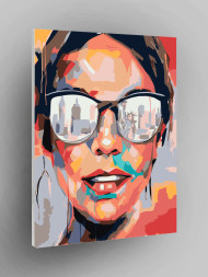 Картина по номерам &amp;quot;Девушка в Нью-Йорке&amp;quot;