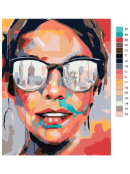 Картина по номерам &amp;quot;Девушка в Нью-Йорке&amp;quot;