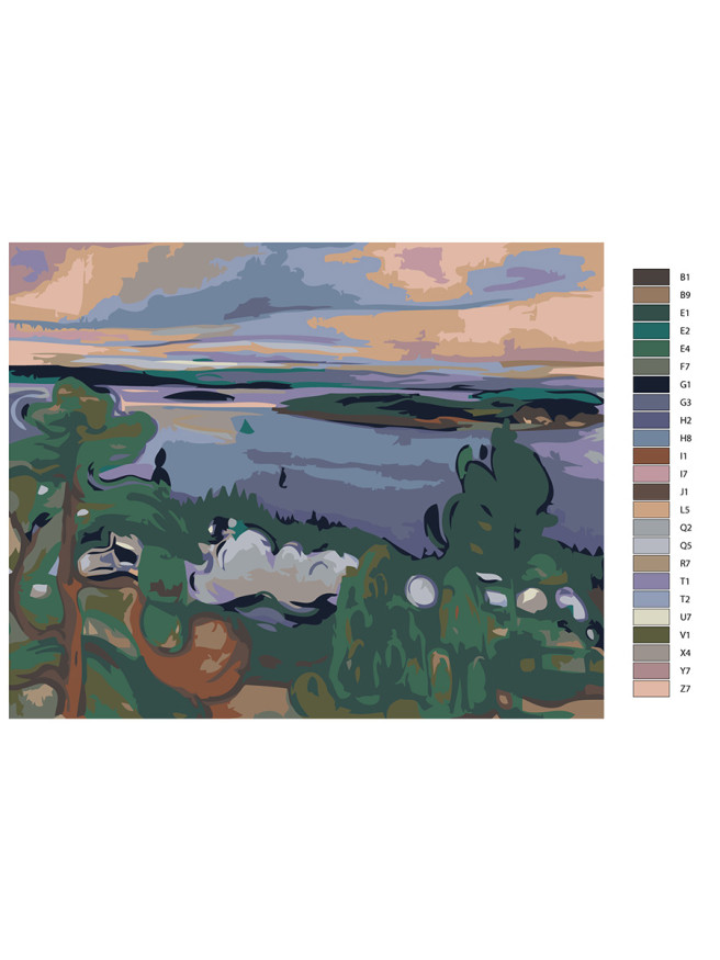 Raqamlar bo&amp;#039;yicha rasm &amp;quot;Tabiat&amp;quot;