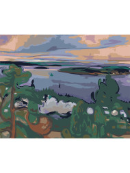 Raqamlar bo&#039;yicha rasm &quot;Tabiat&quot;