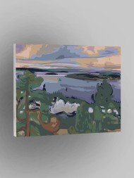 Raqamlar bo&#039;yicha rasm &quot;Tabiat&quot;