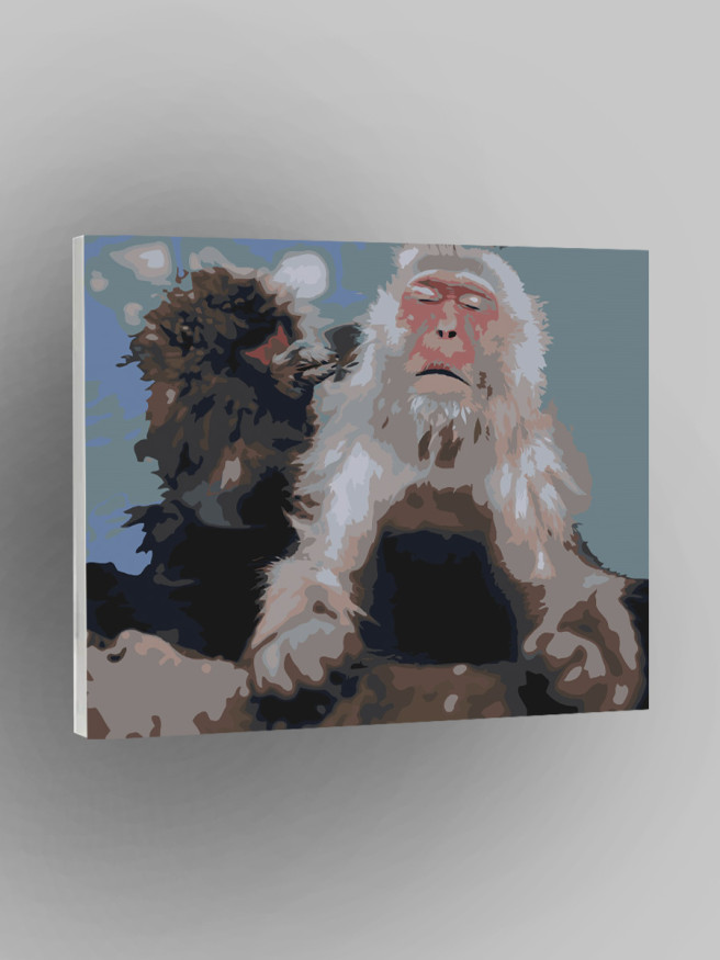 Картина по номерам &amp;quot;Пара обезьян&amp;quot;