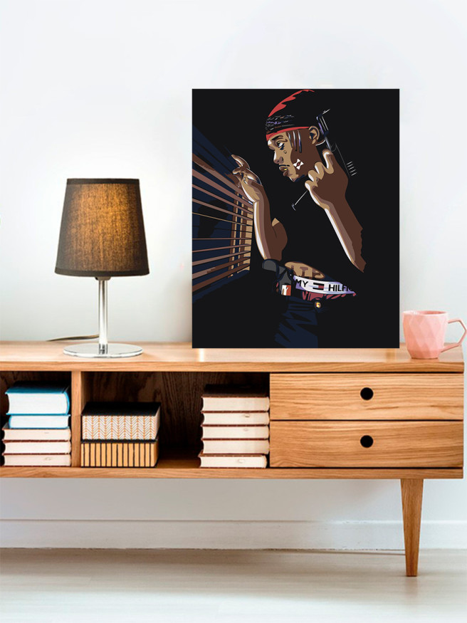 Картина по номерам &amp;quot;Мужчина с пистолетом&amp;quot;