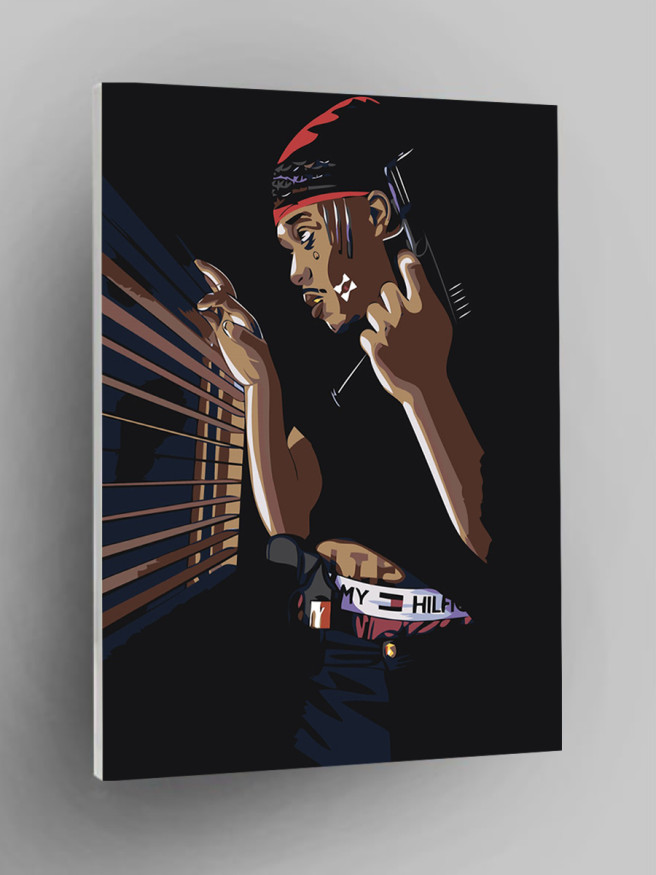 Картина по номерам &amp;quot;Мужчина с пистолетом&amp;quot;