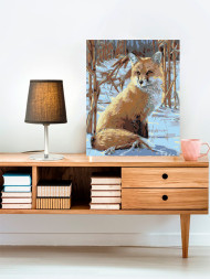 Картина по номерам "Лиса в снегу"