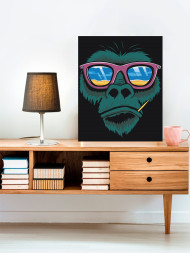 Картина по номерам &amp;quot;Обезьяна в очках&amp;quot;