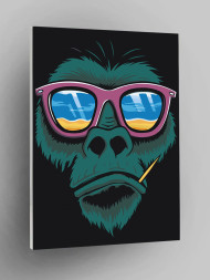 Картина по номерам &amp;quot;Обезьяна в очках&amp;quot;