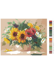 Картина по номерам &amp;quot;Букет цветов&amp;quot;