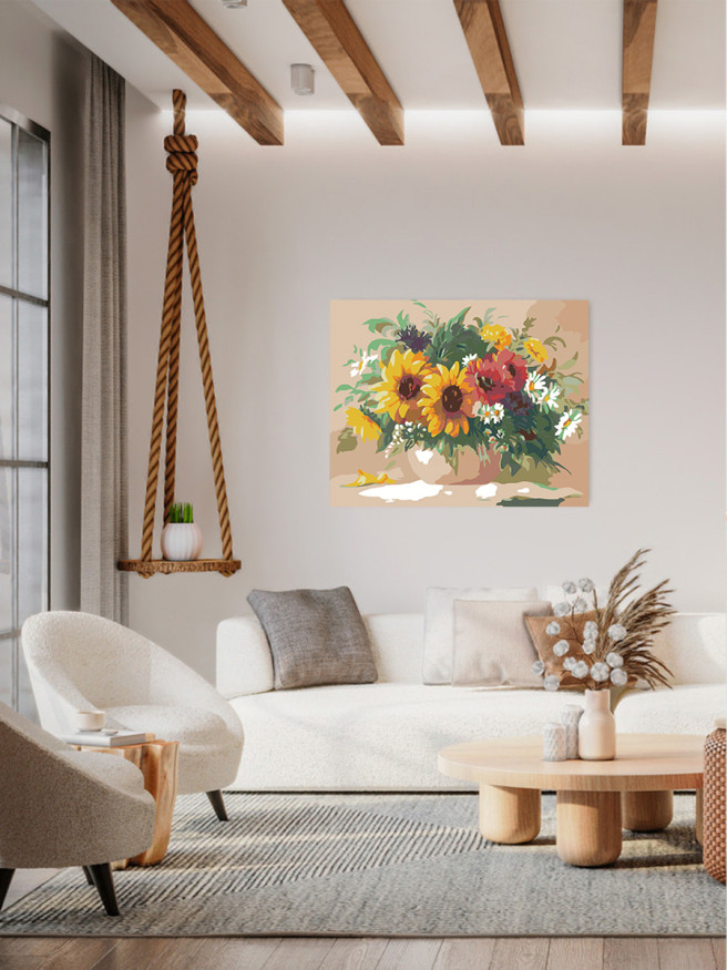 Картина по номерам &amp;quot;Букет цветов&amp;quot;