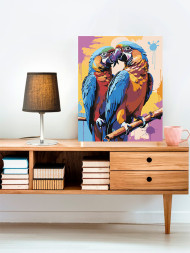 Raqamlar bo'yicha rasm "Filialdagi to'tiqushlar"