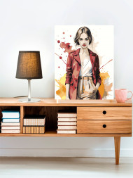 Картина по номерам &amp;quot;Молодая девушка&amp;quot;