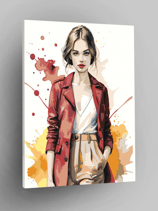 Raqamlar bo&amp;#039;yicha rasm &amp;quot;Yosh qiz&amp;quot;