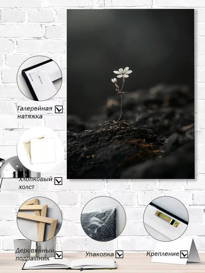 Постер на холсте &amp;quot;Надежда сквозь тьму&amp;quot;