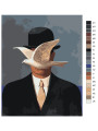 Картина по номерам &amp;quot;Рене Магритт - Человек в котелке&amp;quot;