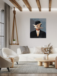 Картина по номерам &amp;quot;Рене Магритт - Человек в котелке&amp;quot;