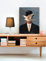 Картина по номерам &amp;quot;Рене Магритт - Человек в котелке&amp;quot;
