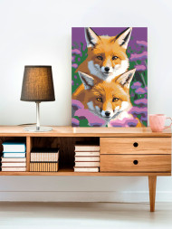 Картина по номерам "Пара лисиц"
