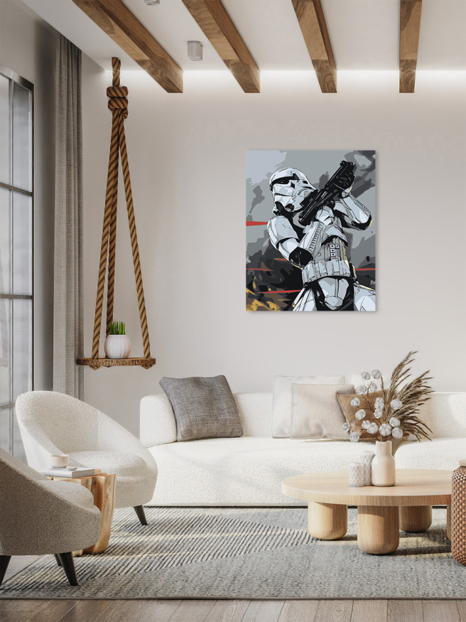 Raqamlar bo&amp;#039;yicha rasm &amp;quot;Yulduzli urushlar askar&amp;quot;