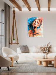 Raqamlar bo&#039;yicha rasm &quot;Abstrakt qiz&quot;