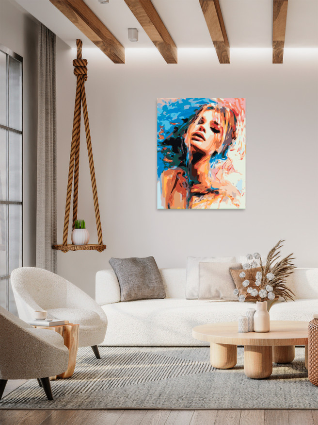 Raqamlar bo&amp;#039;yicha rasm &amp;quot;Abstrakt qiz&amp;quot;